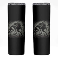 Wendigo Monster Skinny Tumbler Skinwalker Night Stroll Cryptid Dark Forest - Wonder Print Shop