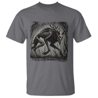 Wendigo Monster T Shirt Skinwalker Night Stroll Cryptid Dark Forest - Wonder Print Shop