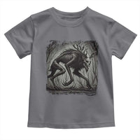 Wendigo Monster Toddler T Shirt Skinwalker Night Stroll Cryptid Dark Forest - Wonder Print Shop