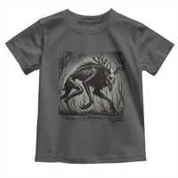 Wendigo Monster Toddler T Shirt Skinwalker Night Stroll Cryptid Dark Forest - Wonder Print Shop