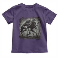Wendigo Monster Toddler T Shirt Skinwalker Night Stroll Cryptid Dark Forest - Wonder Print Shop
