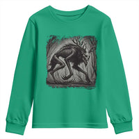 Wendigo Monster Youth Sweatshirt Skinwalker Night Stroll Cryptid Dark Forest - Wonder Print Shop