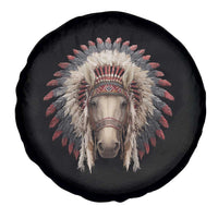 Horse Native American Indigenous Heritage War Bonnet Spare Tire Cover - Wonder Print Shop