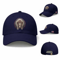 Horse Native American Indigenous Heritage War Bonnet Baseball Cap