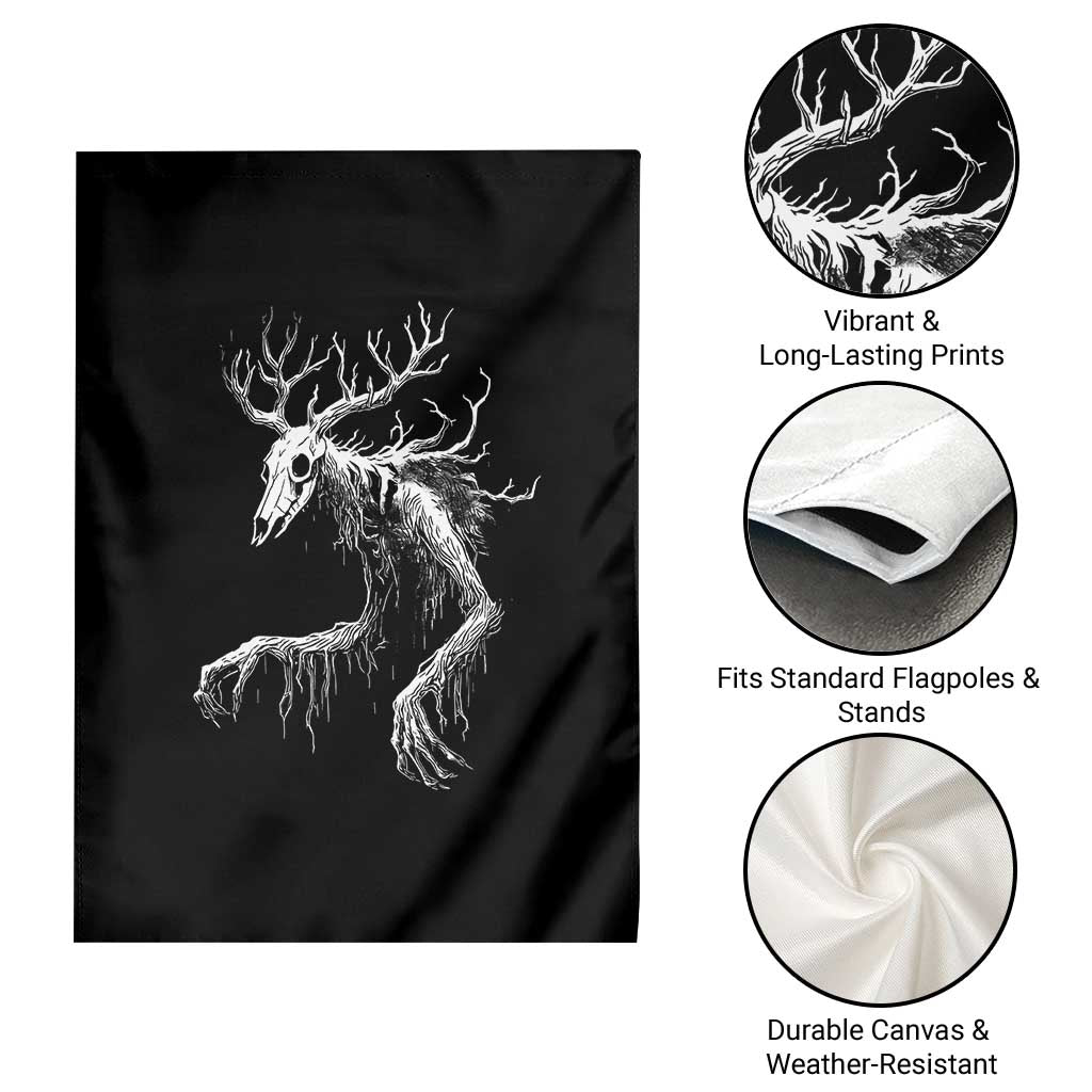 Wendigo Monster Skinwalker Mythical Cryptid Garden Flag - Wonder Print Shop