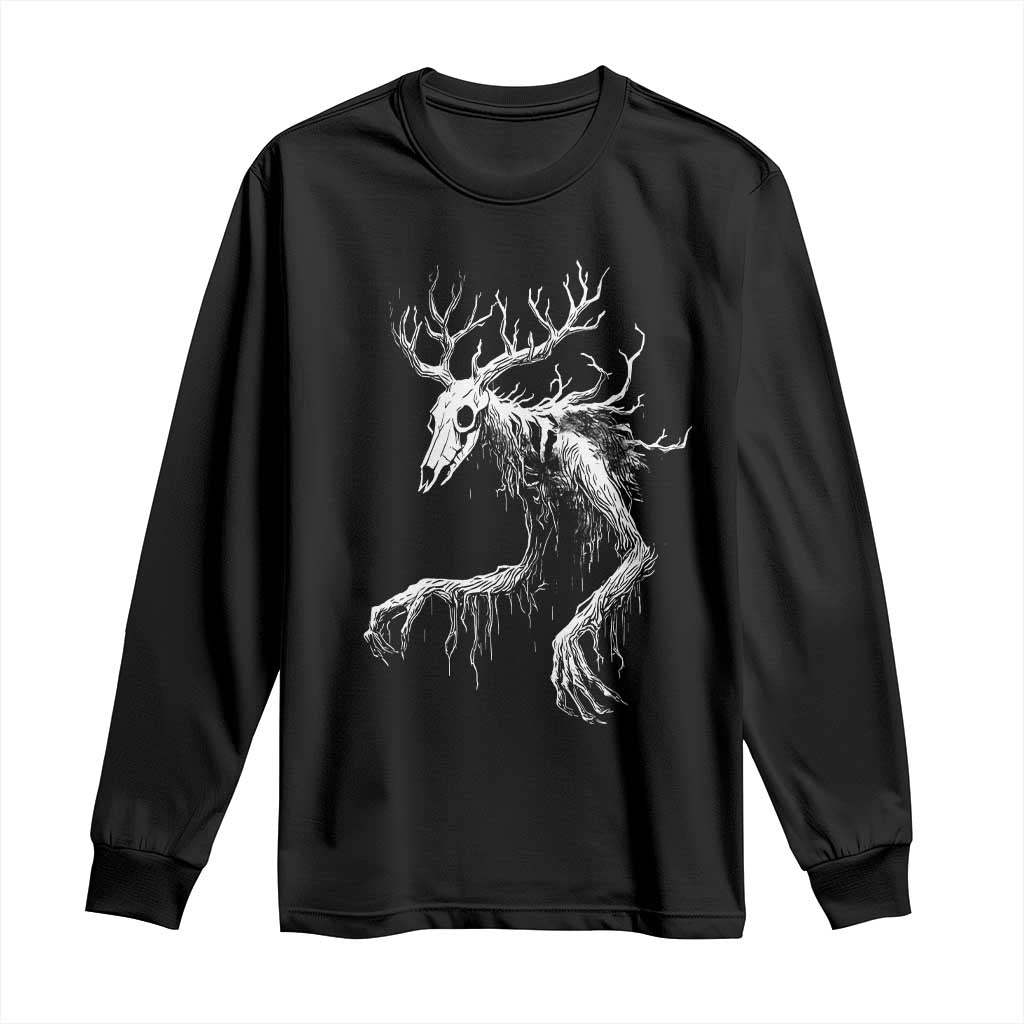 Wendigo Monster Skinwalker Mythical Cryptid Long Sleeve Shirt - Wonder Print Shop