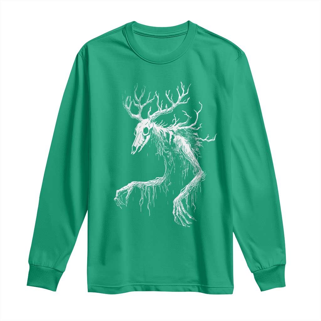 Wendigo Monster Skinwalker Mythical Cryptid Long Sleeve Shirt - Wonder Print Shop