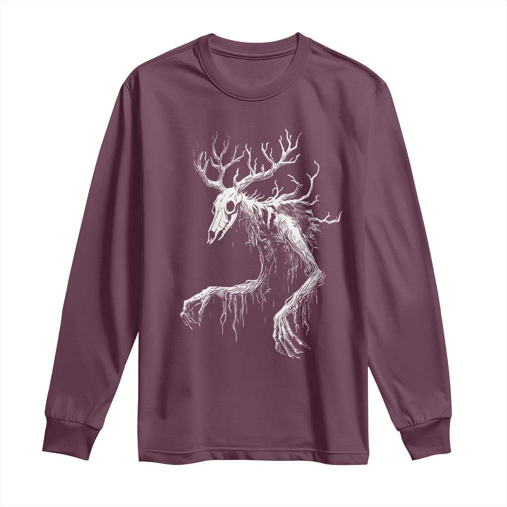 Wendigo Monster Skinwalker Mythical Cryptid Long Sleeve Shirt - Wonder Print Shop