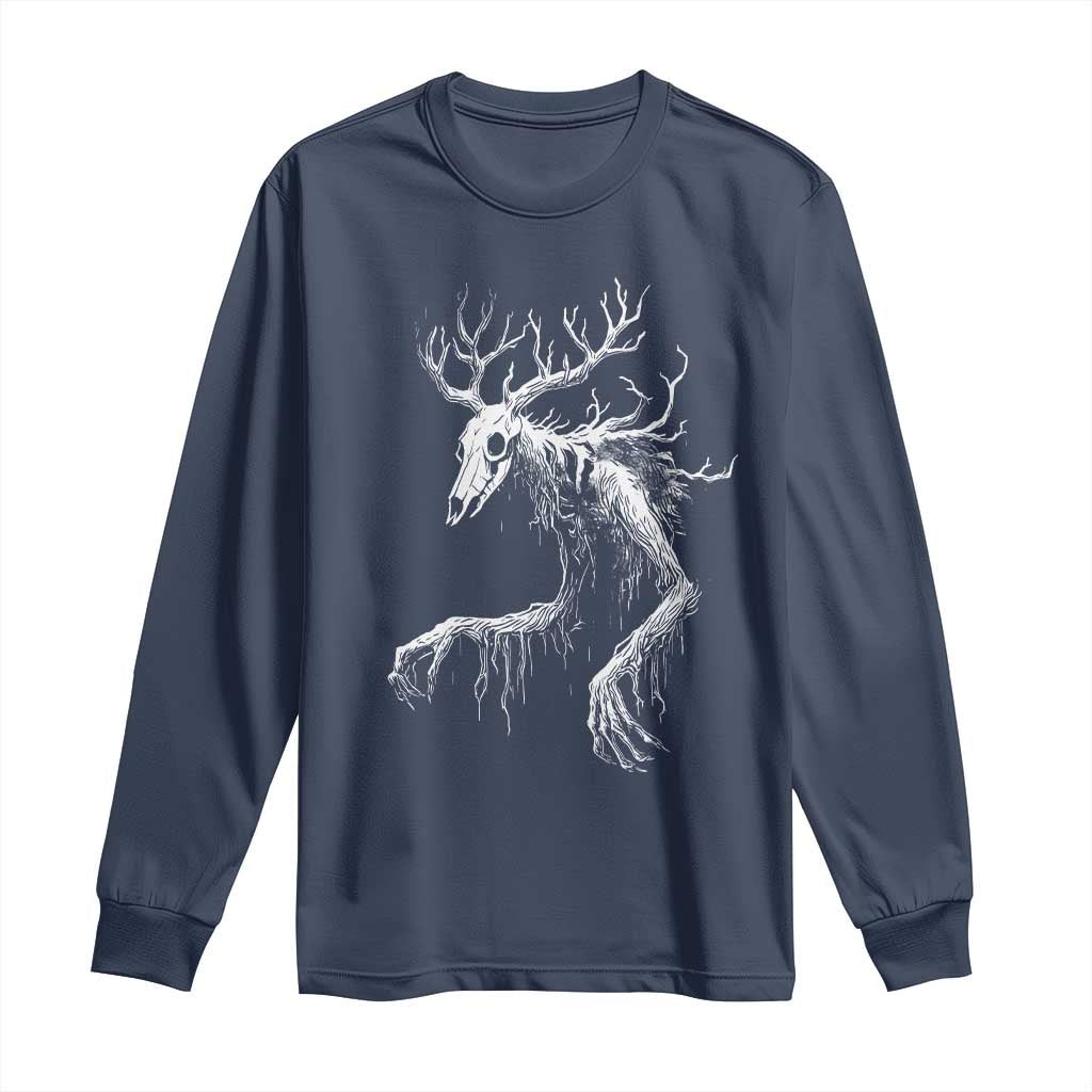 Wendigo Monster Skinwalker Mythical Cryptid Long Sleeve Shirt - Wonder Print Shop
