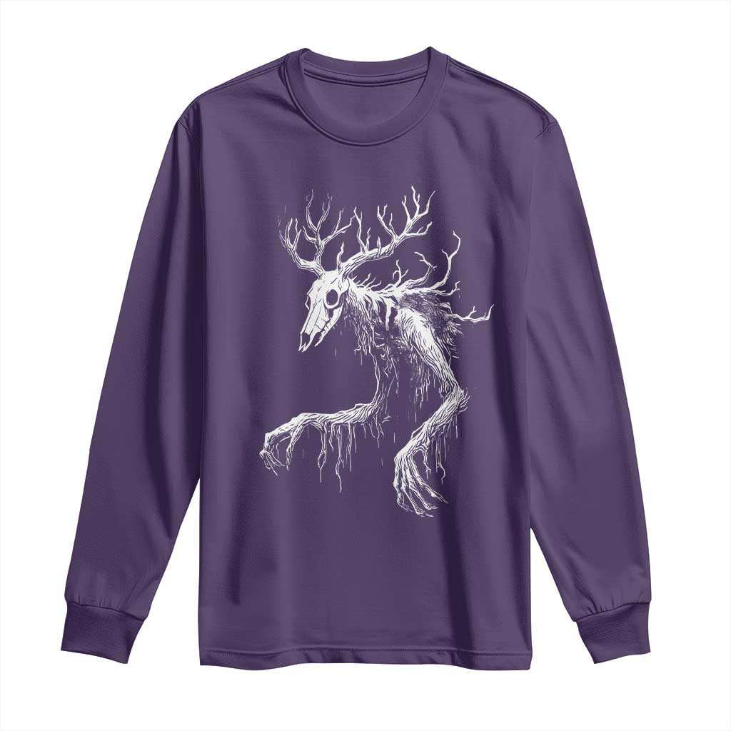 Wendigo Monster Skinwalker Mythical Cryptid Long Sleeve Shirt - Wonder Print Shop