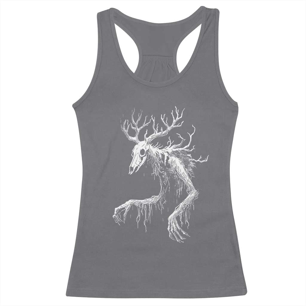 Wendigo Monster Skinwalker Mythical Cryptid Racerback Tank Top - Wonder Print Shop