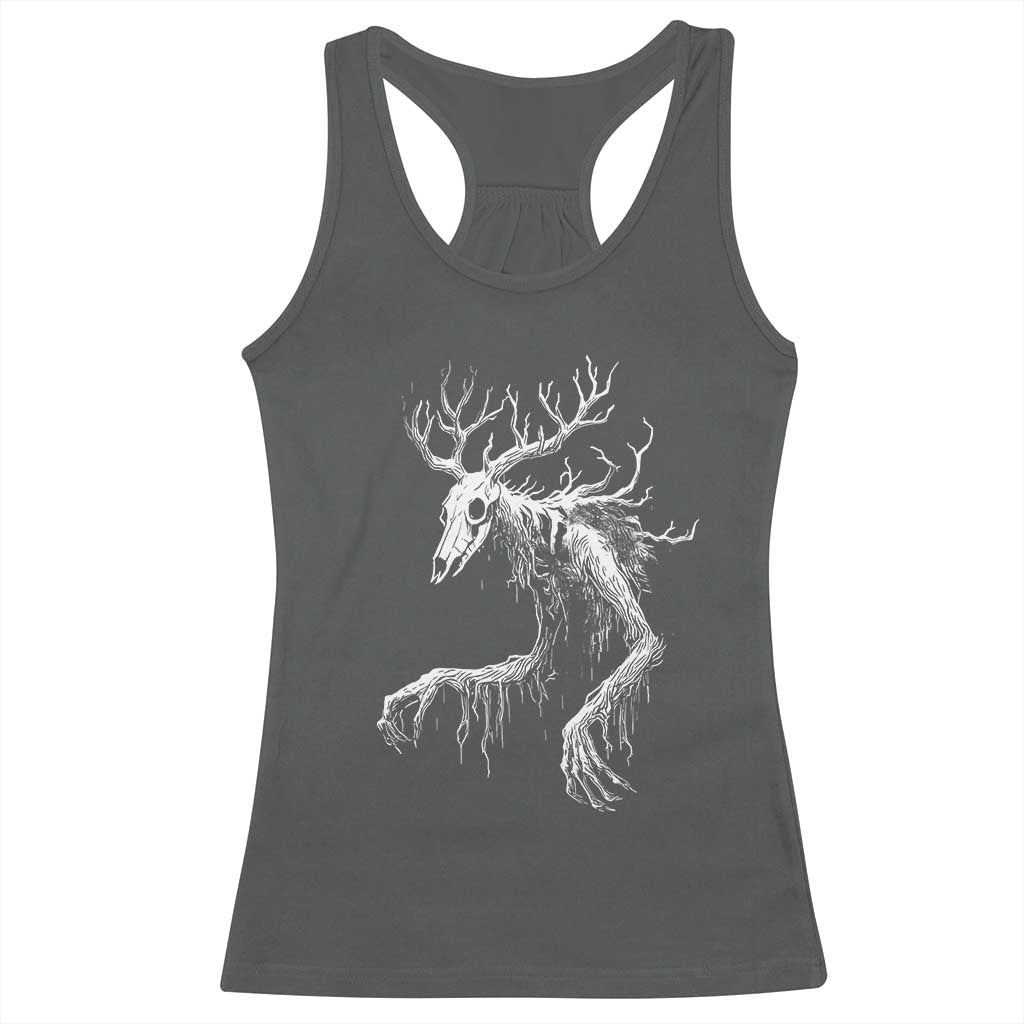 Wendigo Monster Skinwalker Mythical Cryptid Racerback Tank Top - Wonder Print Shop