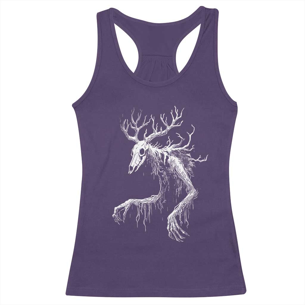 Wendigo Monster Skinwalker Mythical Cryptid Racerback Tank Top - Wonder Print Shop