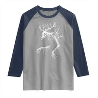 Wendigo Monster Skinwalker Mythical Cryptid Raglan Shirt - Wonder Print Shop