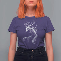 Wendigo Monster Skinwalker Mythical Cryptid T Shirt For Women - Wonder Print Shop
