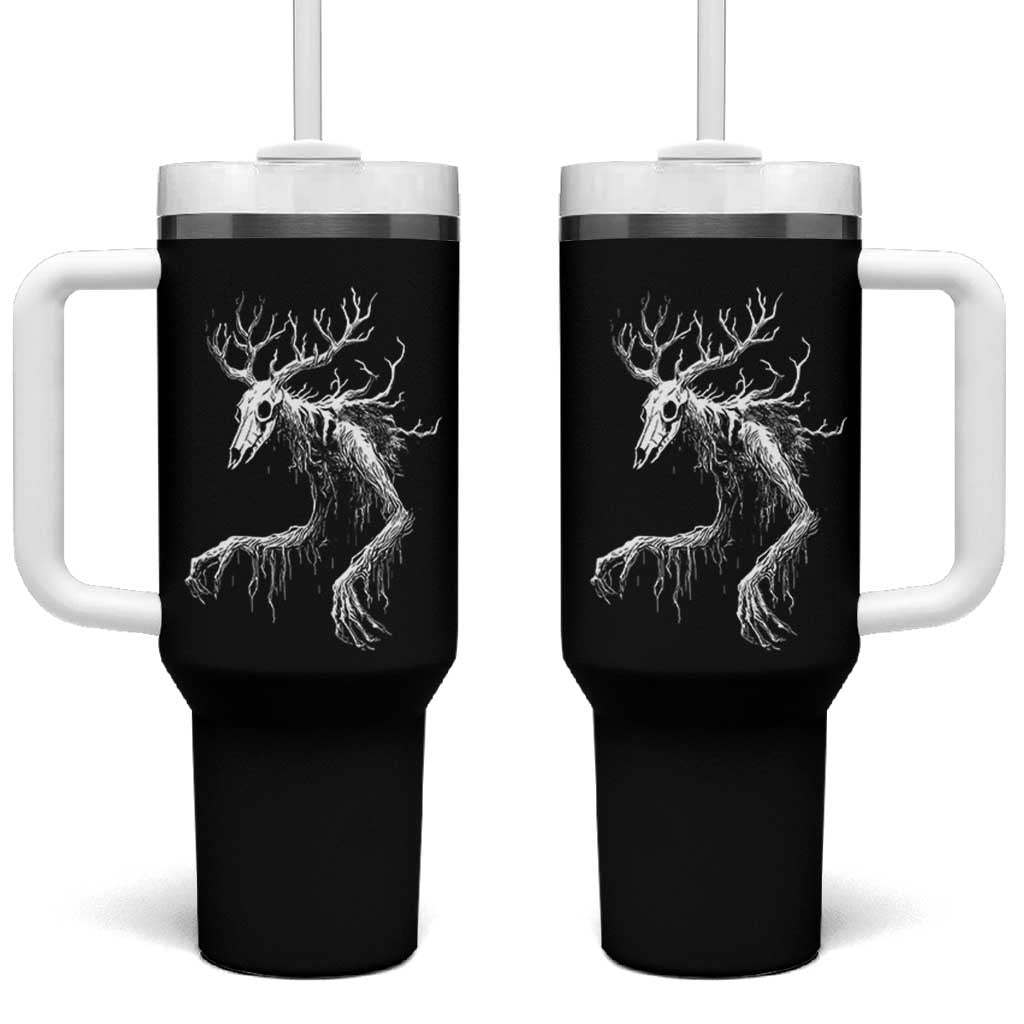 Wendigo Monster Skinwalker Mythical Cryptid Tumbler With Handle - Wonder Print Shop