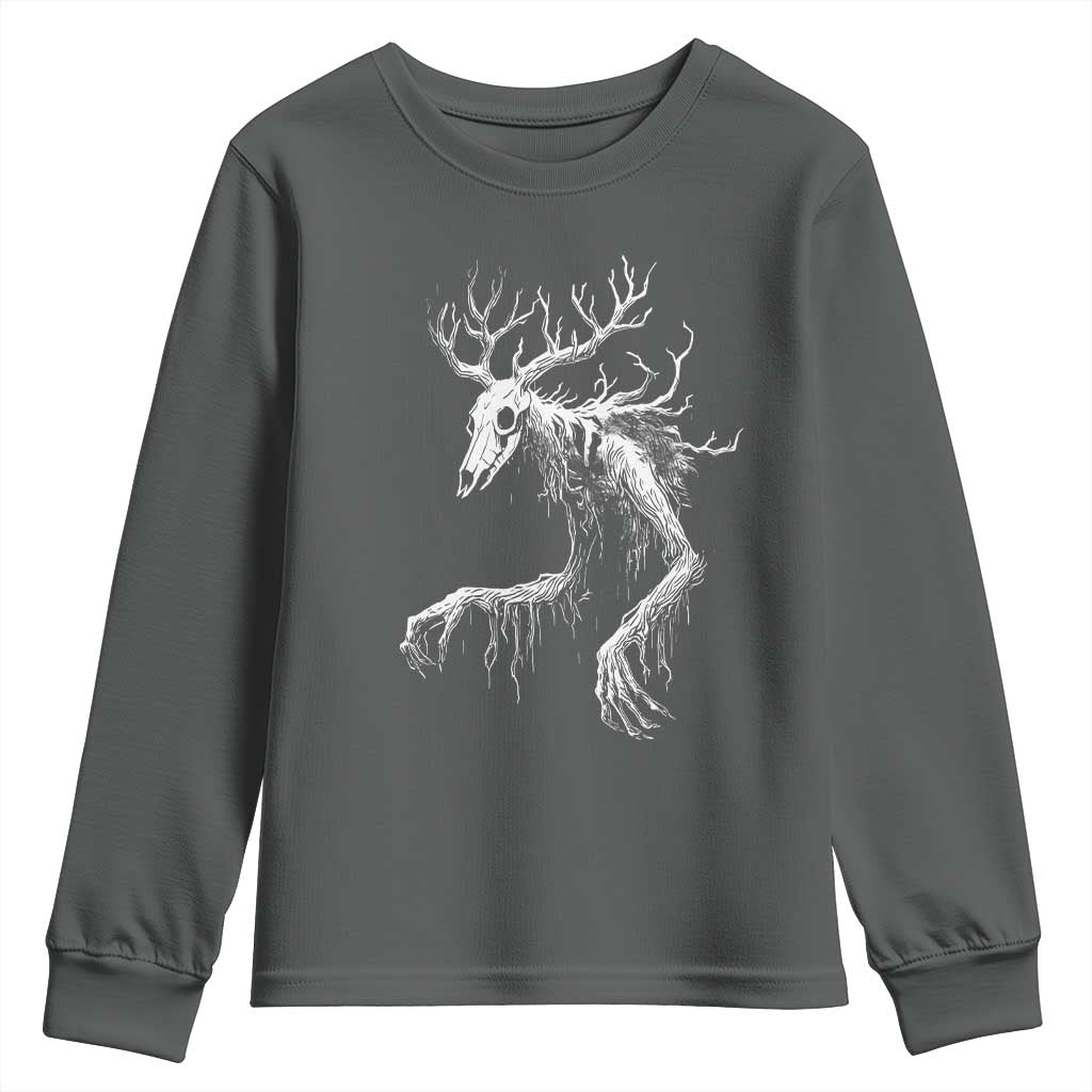 Wendigo Monster Skinwalker Mythical Cryptid Youth Sweatshirt - Wonder Print Shop