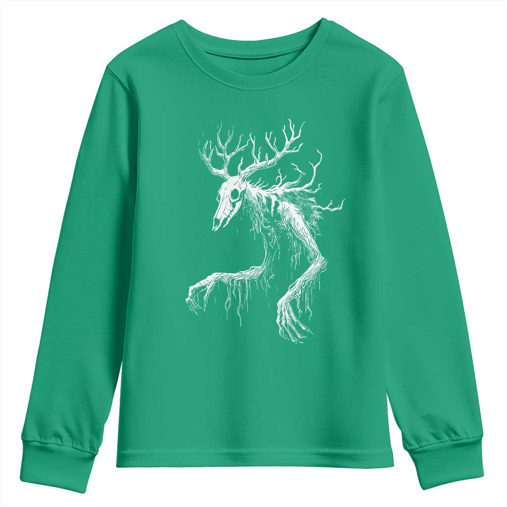 Wendigo Monster Skinwalker Mythical Cryptid Youth Sweatshirt - Wonder Print Shop