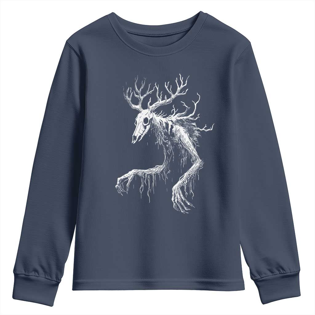 Wendigo Monster Skinwalker Mythical Cryptid Youth Sweatshirt - Wonder Print Shop