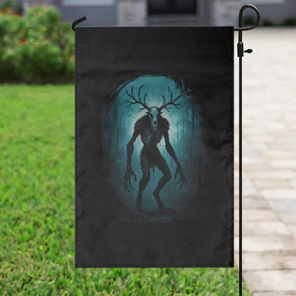 Wendigo Monster Skinwalker Mythical Cryptid Dark Forest Garden Flag - Wonder Print Shop
