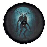 Wendigo Monster Skinwalker Mythical Cryptid Dark Forest Spare Tire Cover - Wonder Print Shop