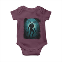 Wendigo Monster Skinwalker Mythical Cryptid Dark Forest Baby Onesie - Wonder Print Shop