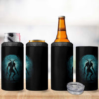 Wendigo Monster Skinwalker Mythical Cryptid Dark Forest 4 in 1 Can Cooler Tumbler - Wonder Print Shop