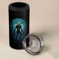 Wendigo Monster Skinwalker Mythical Cryptid Dark Forest 4 in 1 Can Cooler Tumbler - Wonder Print Shop