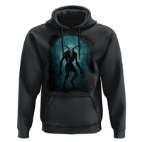 Wendigo Monster Skinwalker Mythical Cryptid Dark Forest Hoodie - Wonder Print Shop
