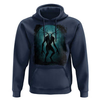 Wendigo Monster Skinwalker Mythical Cryptid Dark Forest Hoodie - Wonder Print Shop