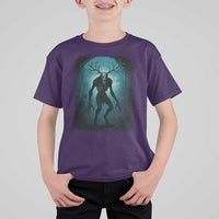 Wendigo Monster Skinwalker Mythical Cryptid Dark Forest T Shirt For Kid - Wonder Print Shop