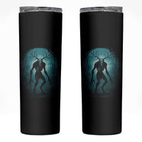 Wendigo Monster Skinwalker Mythical Cryptid Dark Forest Skinny Tumbler - Wonder Print Shop