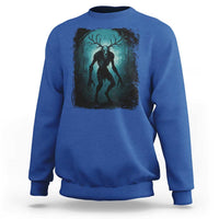 Wendigo Monster Skinwalker Mythical Cryptid Dark Forest Sweatshirt - Wonder Print Shop
