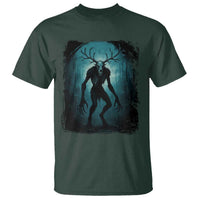 Wendigo Monster Skinwalker Mythical Cryptid Dark Forest T Shirt - Wonder Print Shop