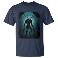 Wendigo Monster Skinwalker Mythical Cryptid Dark Forest T Shirt - Wonder Print Shop