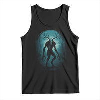 Wendigo Monster Skinwalker Mythical Cryptid Dark Forest Tank Top - Wonder Print Shop