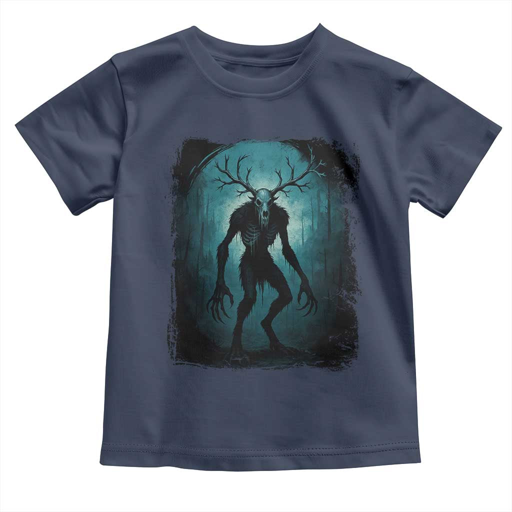 Wendigo Monster Skinwalker Mythical Cryptid Dark Forest Toddler T Shirt - Wonder Print Shop