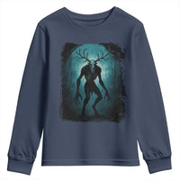 Wendigo Monster Skinwalker Mythical Cryptid Dark Forest Youth Sweatshirt - Wonder Print Shop