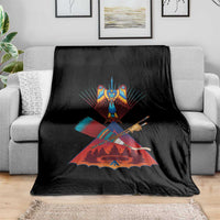 Native American Indigenous Heritage Peyote Water Bird Throw Blanket - Wonder Print Shop