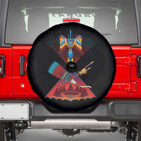Native American Indigenous Heritage Peyote Water Bird Spare Tire Cover - Wonder Print Shop