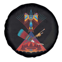 Native American Indigenous Heritage Peyote Water Bird Spare Tire Cover - Wonder Print Shop
