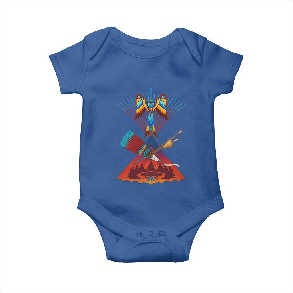 Native American Indigenous Heritage Peyote Water Bird Baby Onesie - Wonder Print Shop