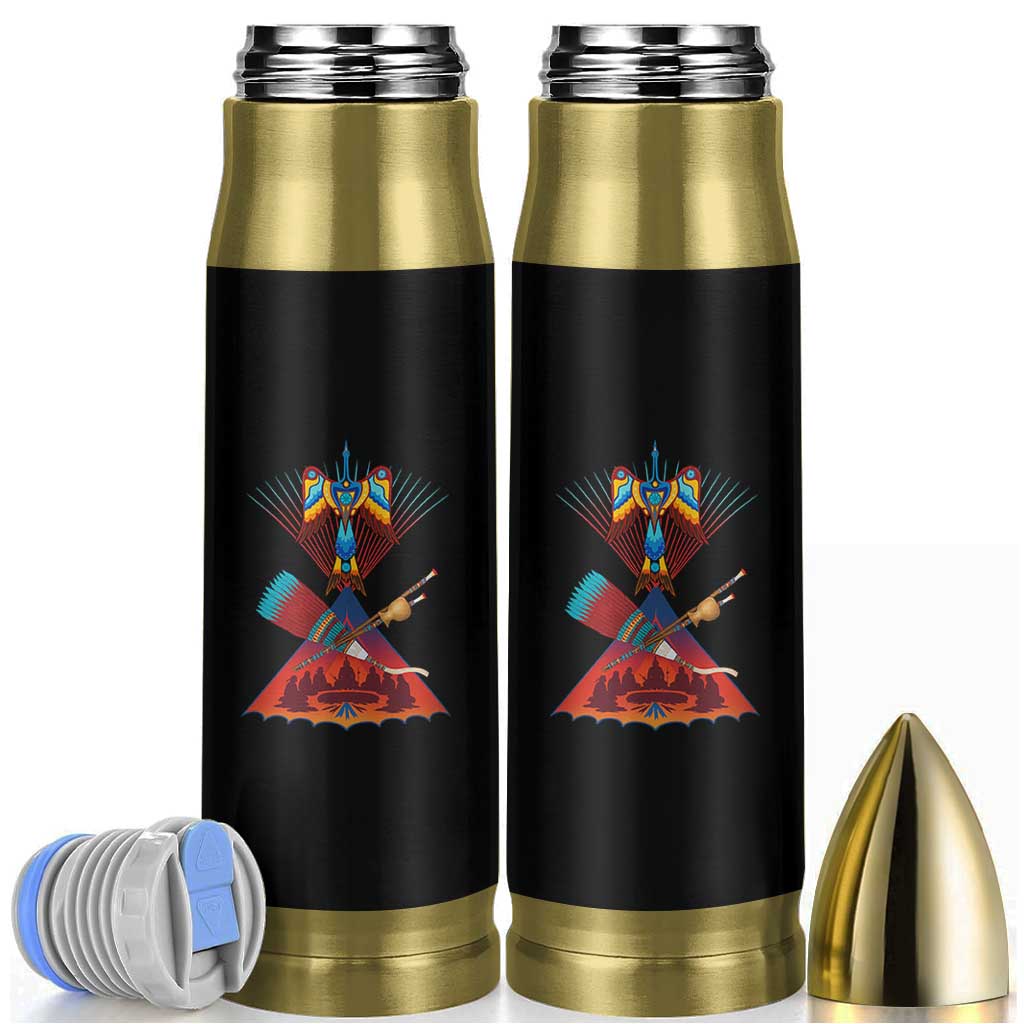 Native American Indigenous Heritage Peyote Water Bird Bullet Tumbler - Wonder Print Shop