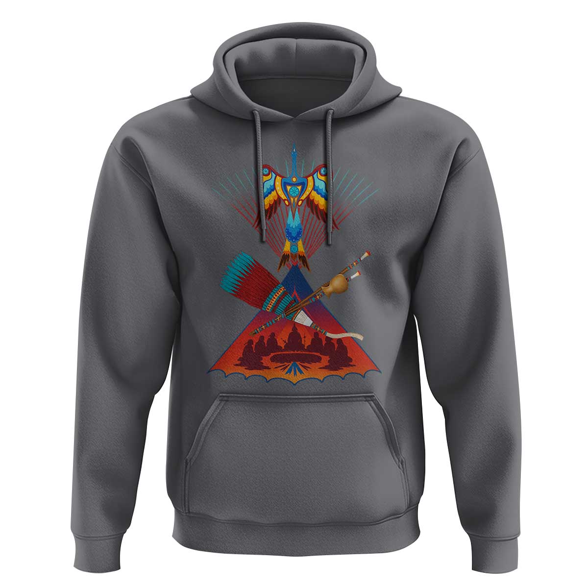 Native American Indigenous Heritage Peyote Water Bird Hoodie - Wonder Print Shop