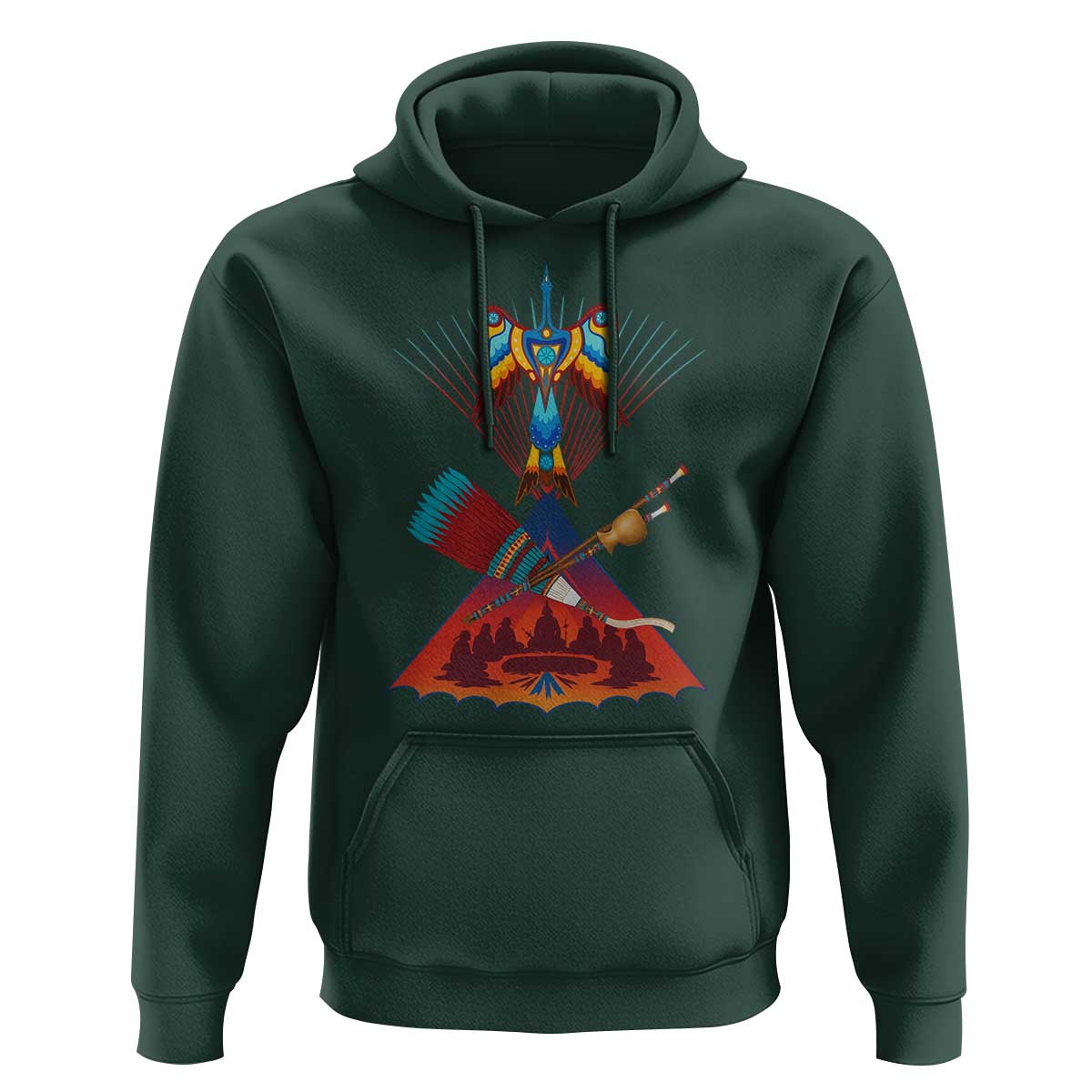 Native American Indigenous Heritage Peyote Water Bird Hoodie - Wonder Print Shop