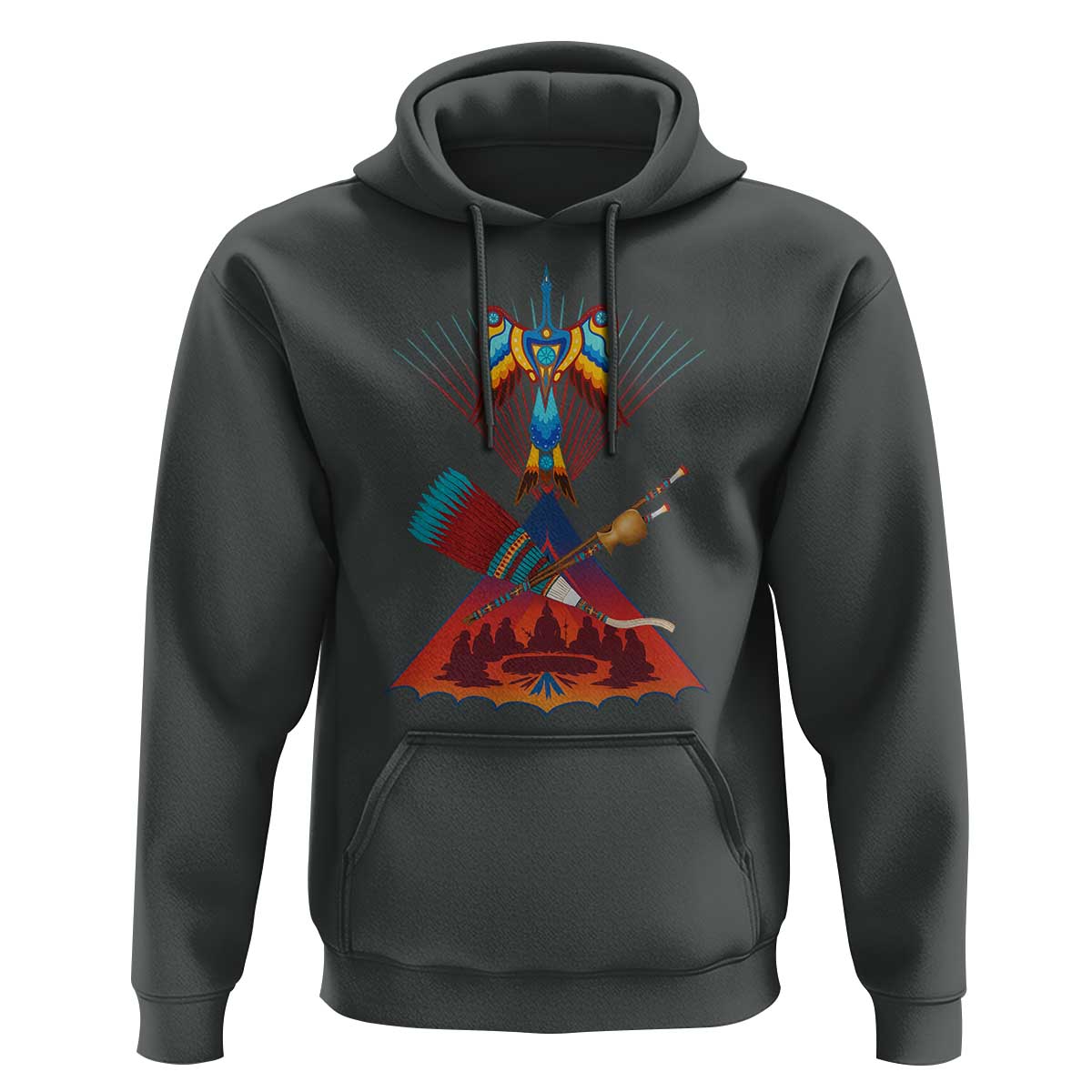 Native American Indigenous Heritage Peyote Water Bird Hoodie - Wonder Print Shop