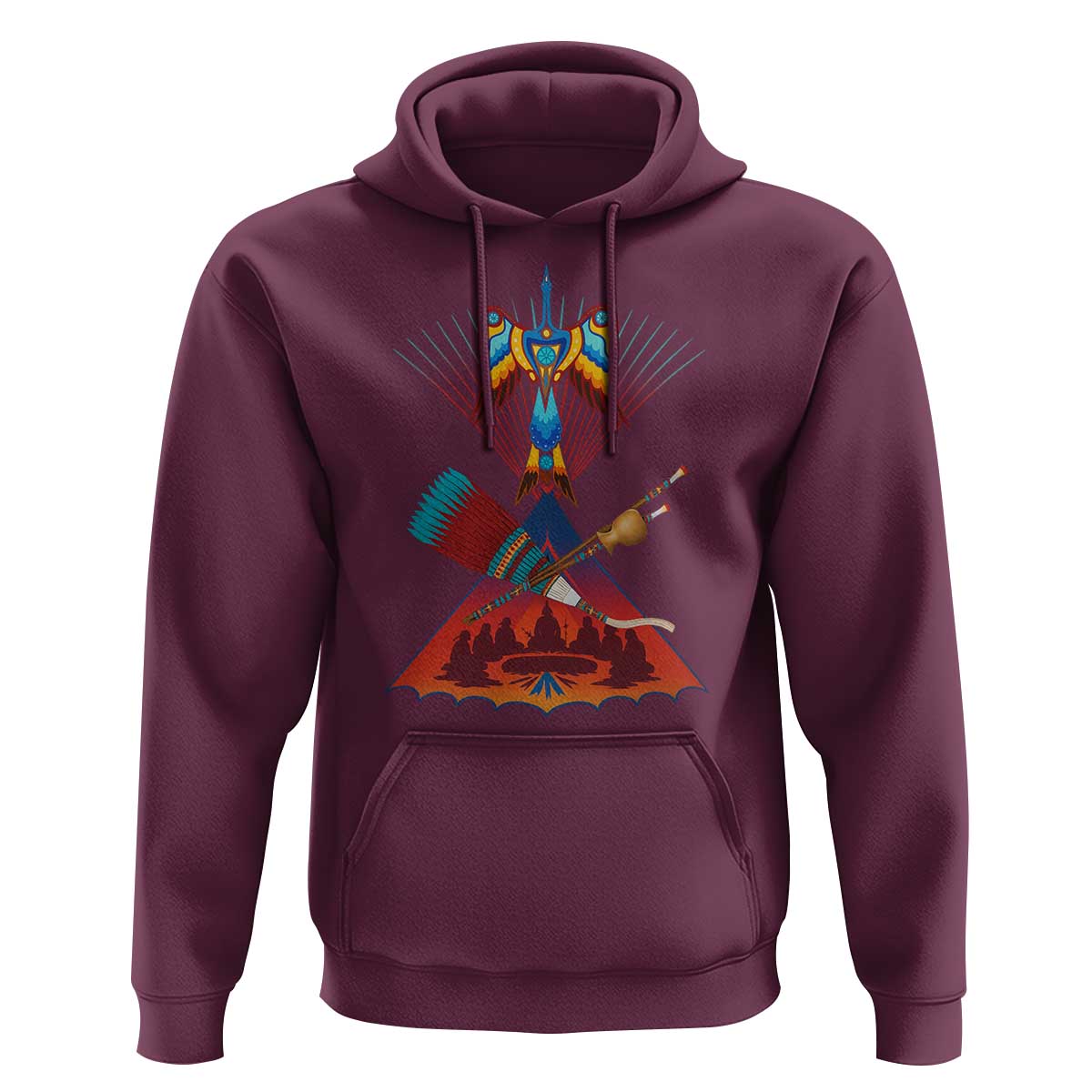 Native American Indigenous Heritage Peyote Water Bird Hoodie - Wonder Print Shop