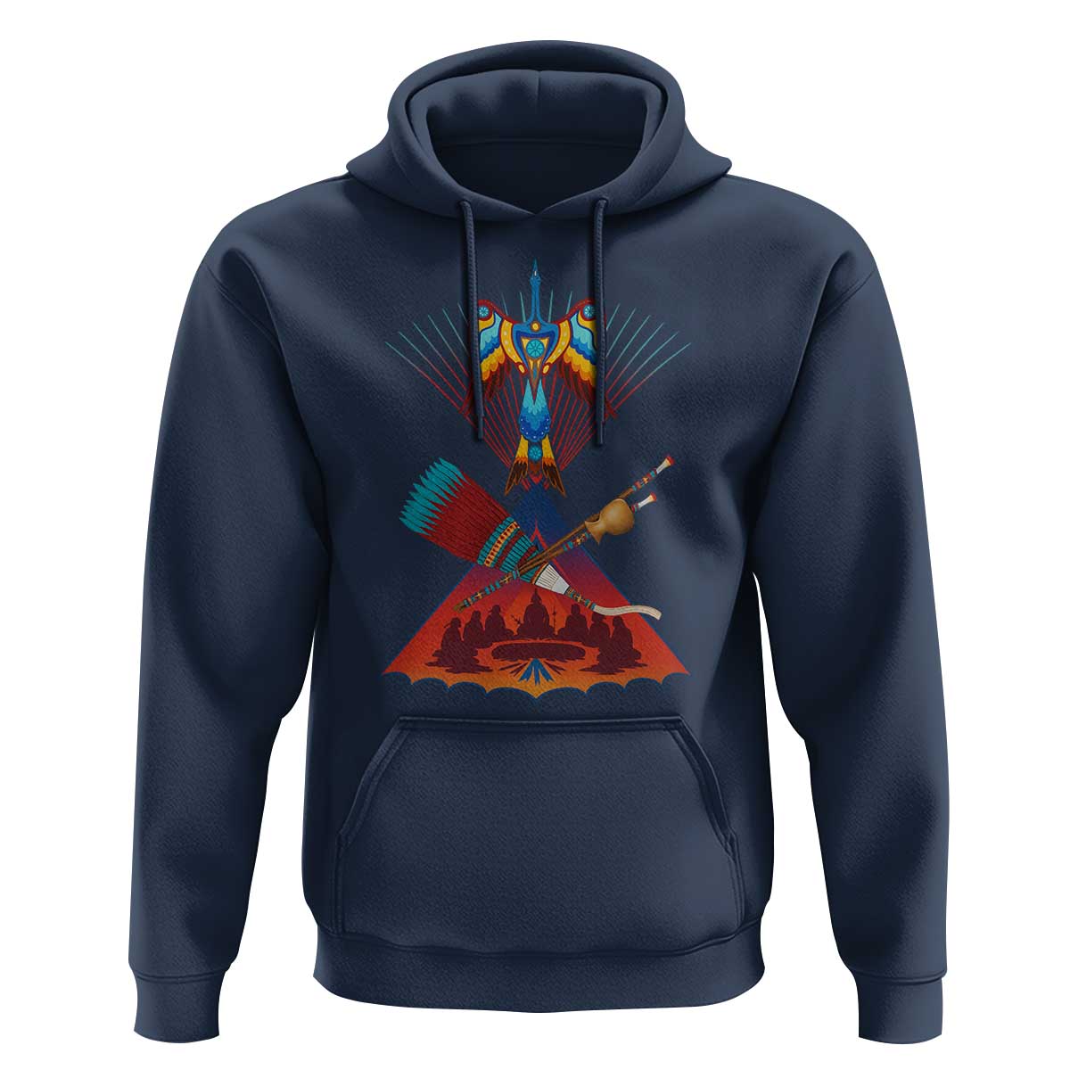 Native American Indigenous Heritage Peyote Water Bird Hoodie - Wonder Print Shop