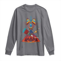 Native American Indigenous Heritage Peyote Water Bird Long Sleeve Shirt - Wonder Print Shop