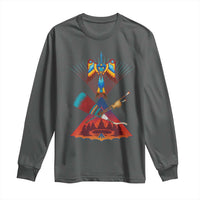Native American Indigenous Heritage Peyote Water Bird Long Sleeve Shirt - Wonder Print Shop